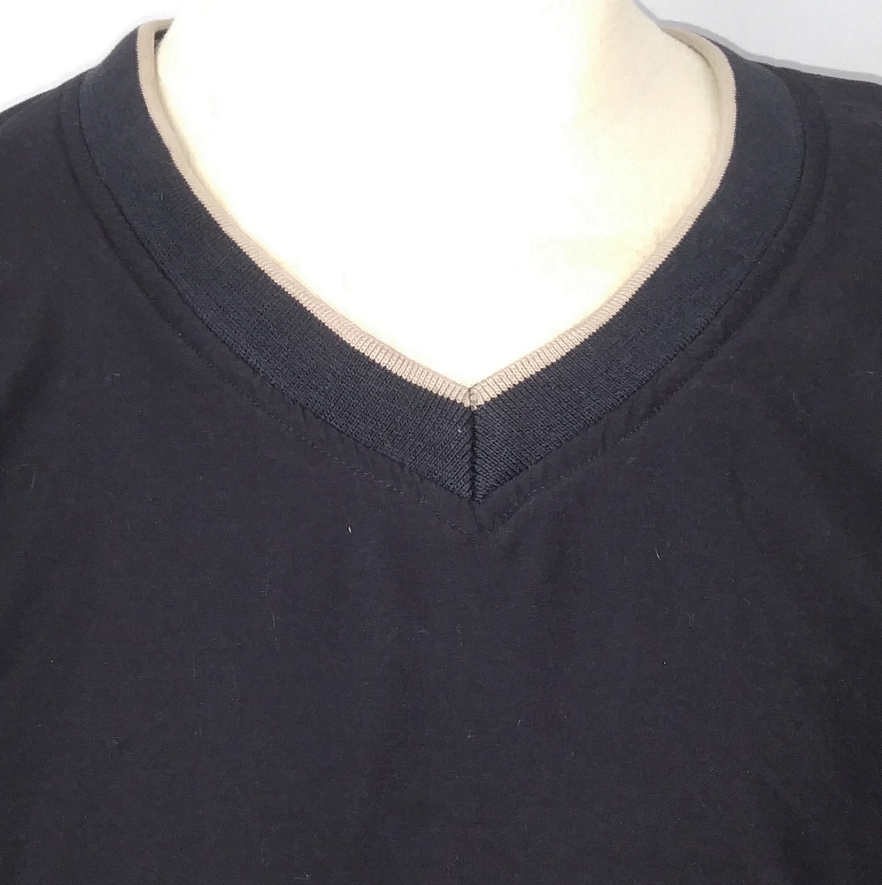 Mens Lined Golf Pullover Windshirt